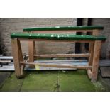 Pair of Wooden Trestles 150x80cm