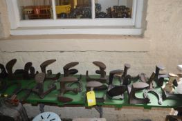 Horseshoes and Leather Beating Tools