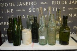 Victorian Beer and Codd Bottles etc.