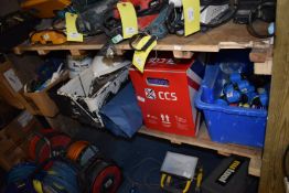 *Contents of Shelf to Included CCS Cable, Pipe Joints, Blue Paper, Box of Spanners, etc.