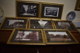 Seven Gilt Framed Black & Stills from the Hull Aera