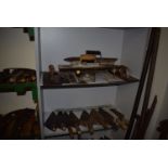 Two Shelves of Trowels
