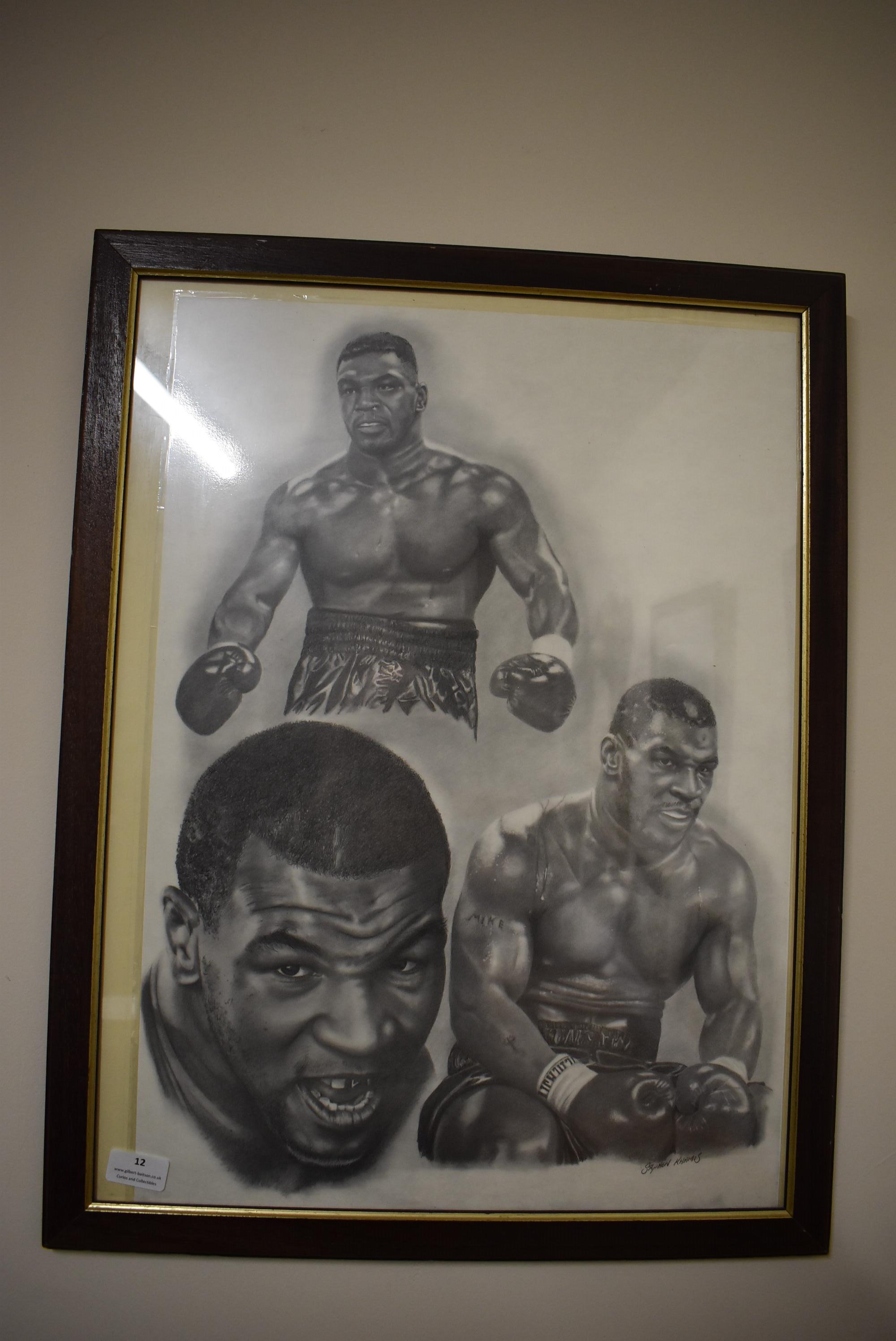 Framed Print of Mike Tyson