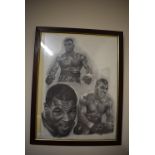 Framed Print of Mike Tyson