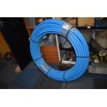 *~100m Roll of 25mm Blue Pipe