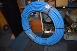 *~100m Roll of 25mm Blue Pipe