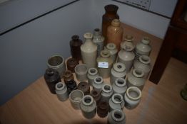 ~30 Small Stoneware Jars