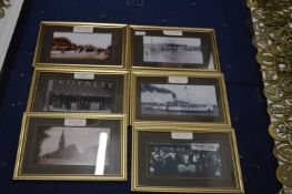 Seven Gilt Framed Hull Photo Prints