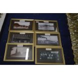 Seven Gilt Framed Hull Photo Prints