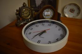 Two Mantel and One Wall Clock