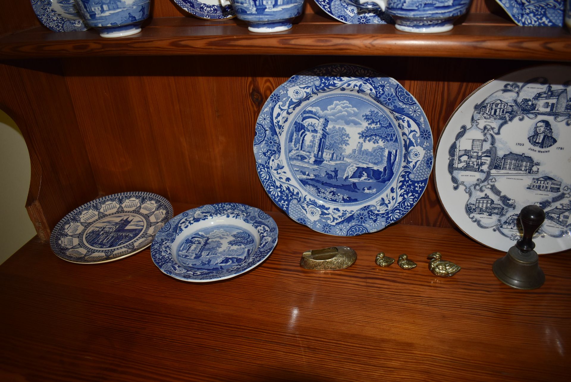 Shelf of Blue & White Pottery, etc. - Image 3 of 3