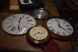Four Quartz Wall Clocks