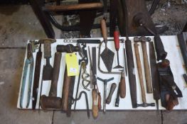 Assorted Tools; Hammers, Planes, Files, etc.