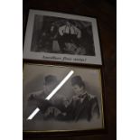 Two Framed Prints of Laurel & Hardy