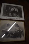 Two Framed Prints of Laurel & Hardy