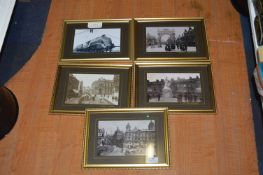 Five Gilt Framed Hull Photographs
