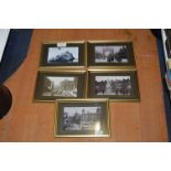 Five Gilt Framed Hull Photographs