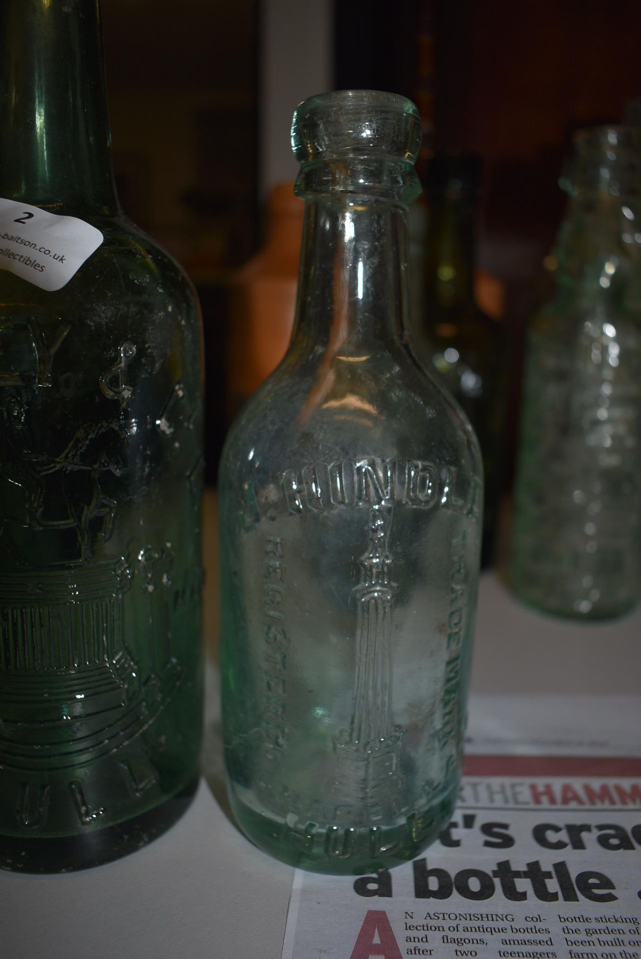 Tinsley & Co. and J. Hindle Glass Bottles - Image 3 of 3