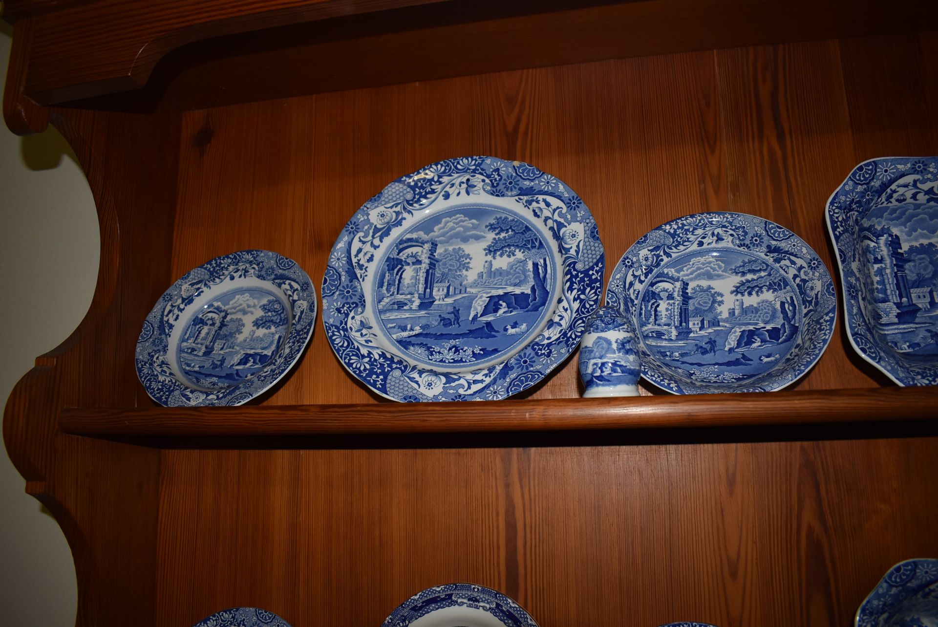 Shelf of Blue & White Pottery, etc. - Image 3 of 3