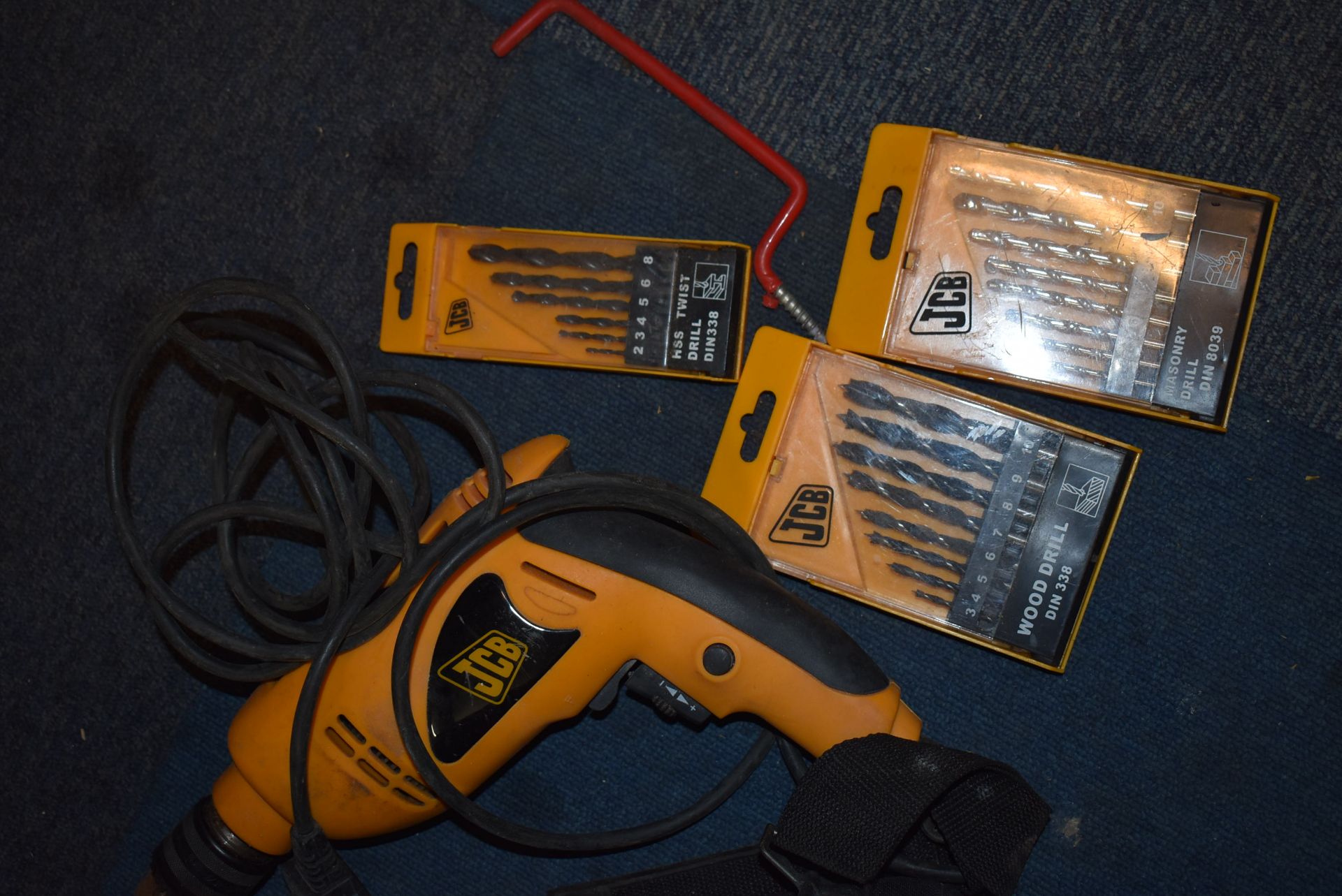 JCB 230v Drill with Bag and Drill Bits - Image 2 of 2