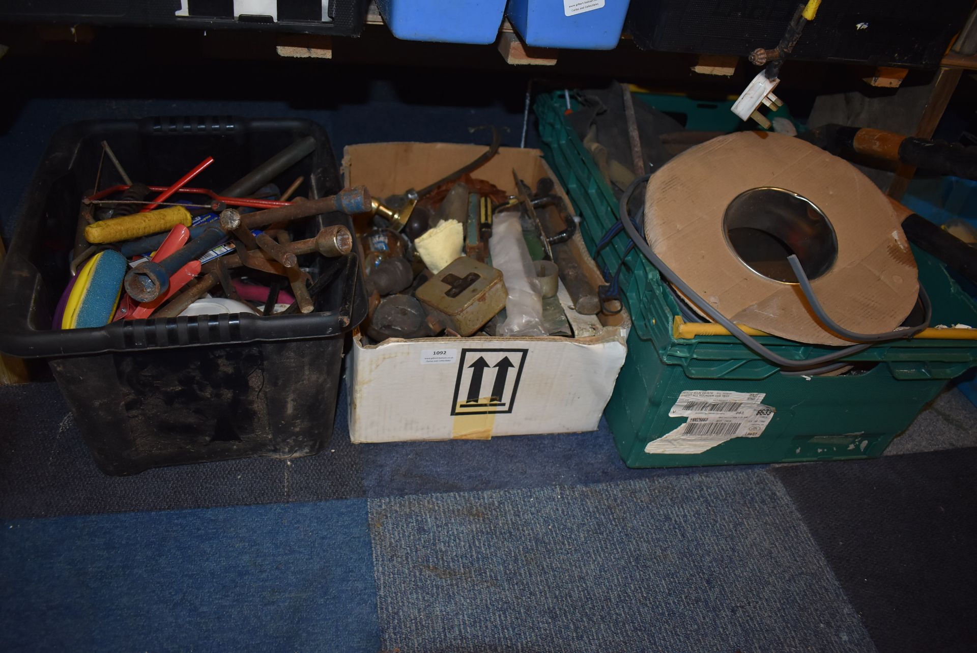 *Contents Under Shelves to Include Hand Tools, Sockets, Spool of Wire, etc.