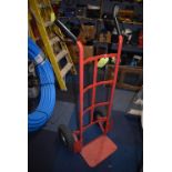 *Red Tubular Sack Barrow with Pneumatic Tyres