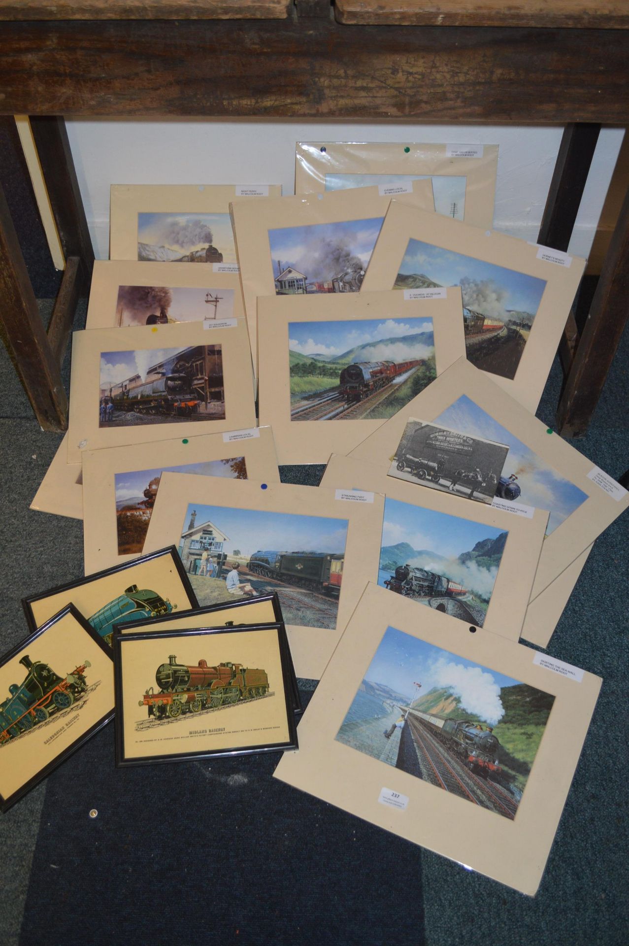 Mounted Railway Prints
