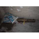 Bag of Drain Rods and Sweep Heads