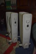 Pair of Oil Filled Electric Radiators