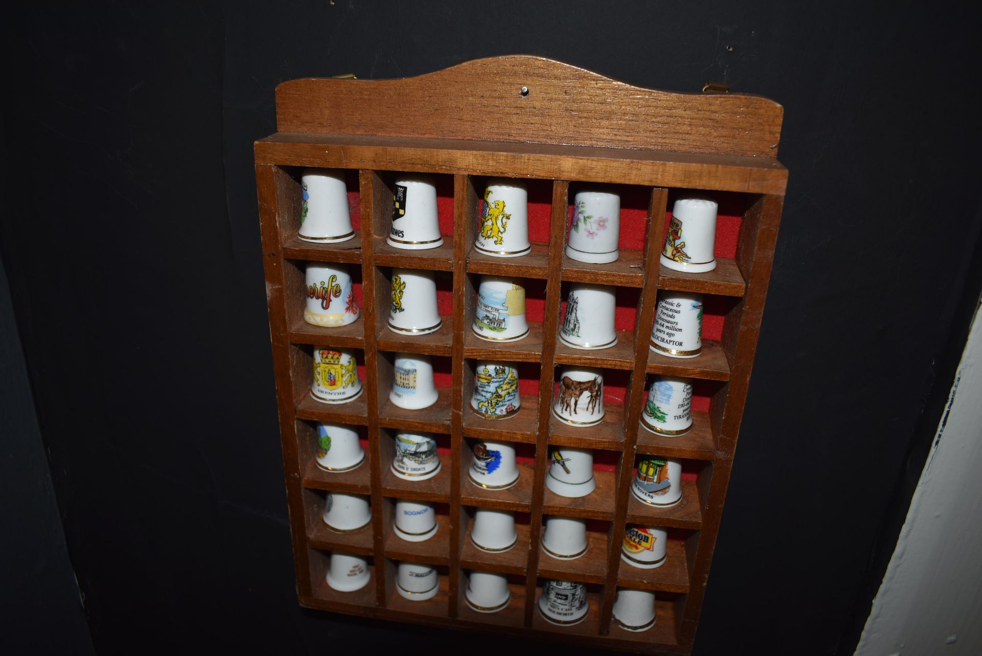 Collection of ~100 Thimbles in Six Prestation Shelves - Image 3 of 3