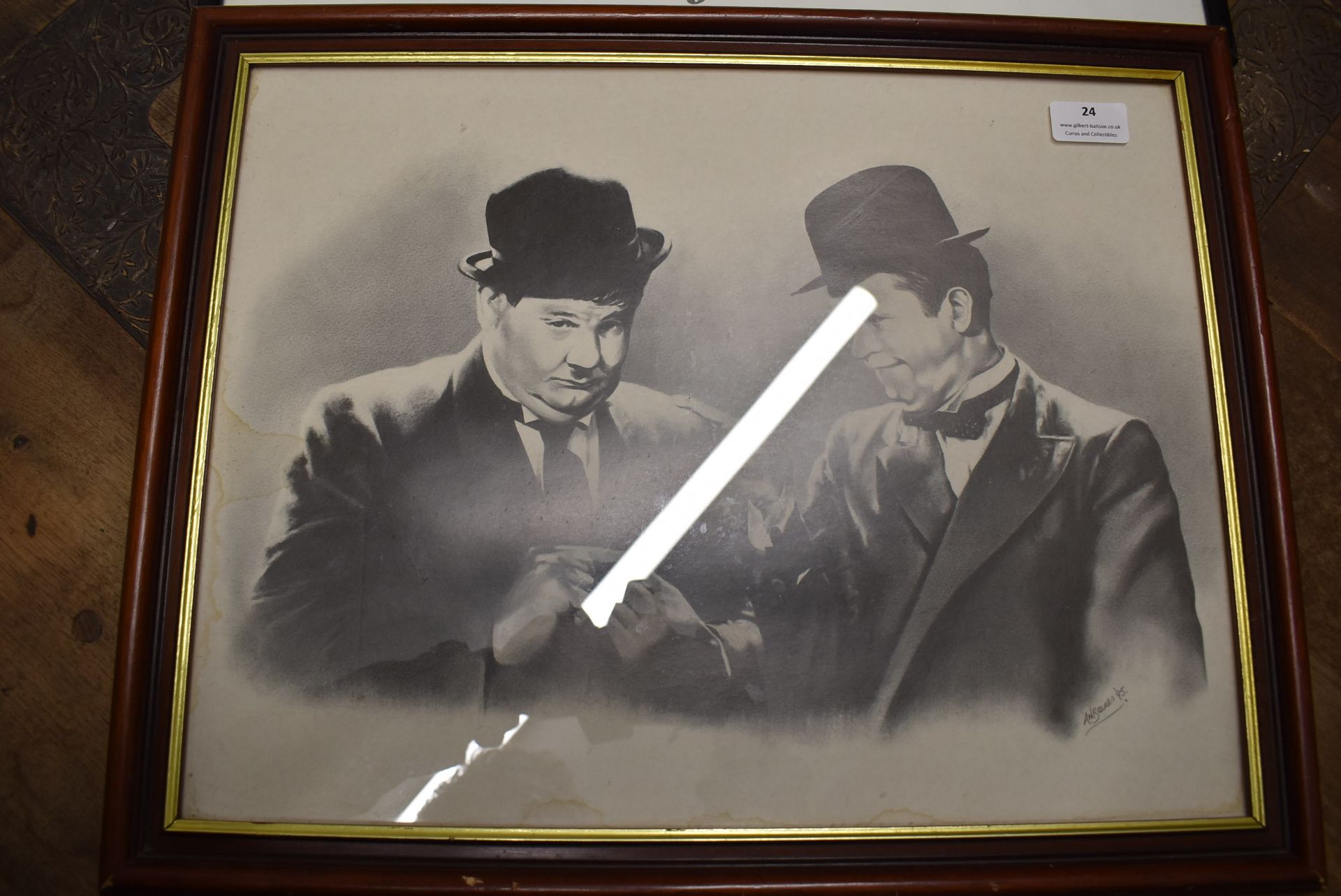 Two Framed Prints of Laurel & Hardy - Image 2 of 3