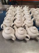 * 15 x white tea pots