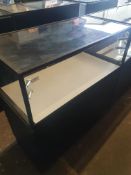 * Glass light up display cabinet. Top glass section pulls out as a drawer, plue 3 storage drawers