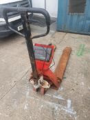 * pallet truck with scales built in