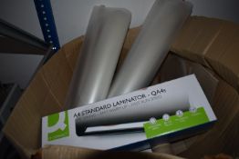*A4 Standard Laminator and Two Part Rolls of Film