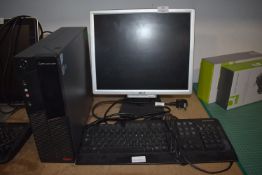 *Lenovo 7SG Tower PC with Acer Monitor, Lenovo Keyboard & Mouse