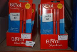 *Quantity of Blue & Black Berol Pens