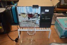 *Chef & Sommelier 7pc Wine Glass Set plus Two Cupb