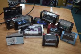 Ten Diecast Jaguar Model Cars