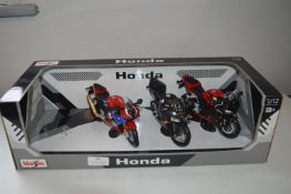 *Maisto Honda 3pc Motorbike Set