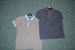 Two Hugo Boss Gents Polo Shirts Size: L