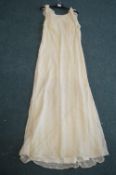 Ladies Ivory Beaded Dress Size: 18