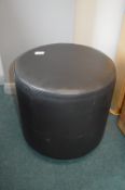 Black Circular Stool