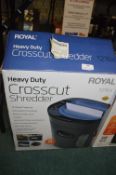 *Royal Heavy Duty Cross-Cut Shredder