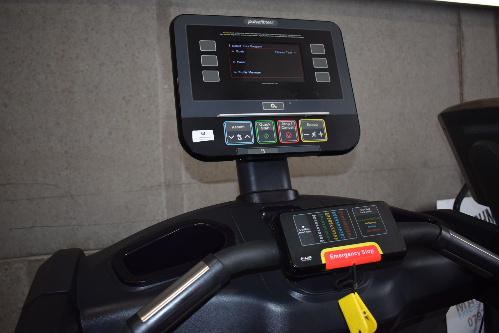 *Pulse Fitness Treadmill (requiring calibration) - Image 2 of 2