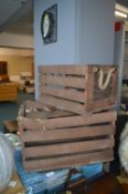 *Two Decorative Nest Storage Crates (one AF)