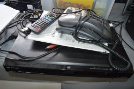 Panasonic DMR EX DVD Recorder, and a Telephone