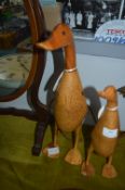 Two Wooden Duck