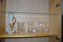 Cut Glass Jugs and Vases etc.