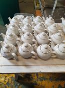 * 16 x white teapots